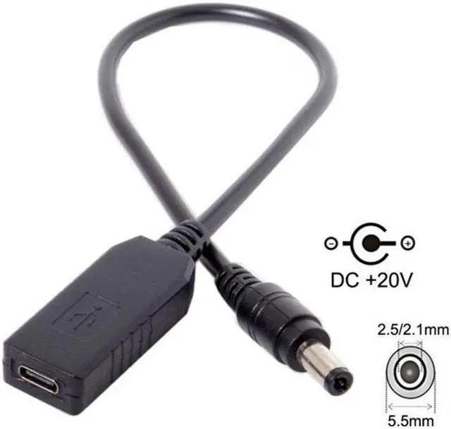 Main image of Aomoproing USB 3.1 Type C USB-C to DC 20V 5.5 2.5mm2.1mm Power Plug PD Emulator Trigger Charge Cable for Laptop