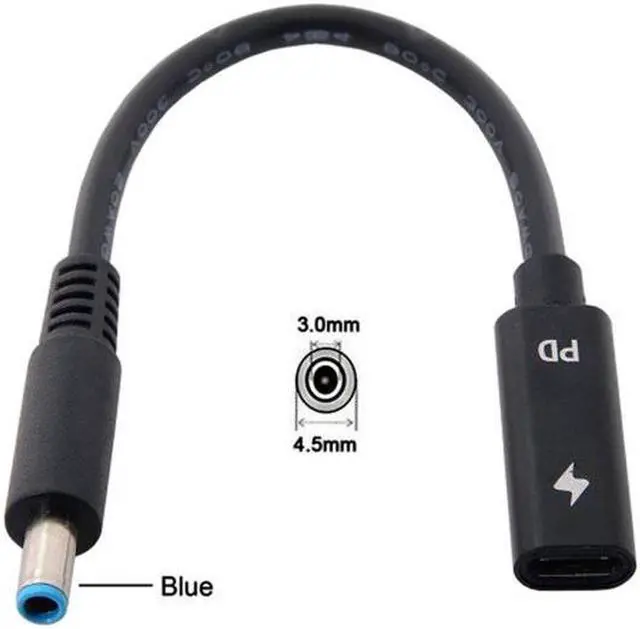 Main image of Aomoproing Type C USB-C Female Input to DC 4.5*3.0mm Power PD Charge Cable fit for HP Laptop 18-20V
