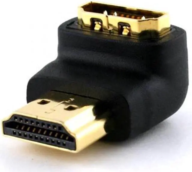 Alt view image 5 of 7 - Aomoproing 90 Degree Down Angled HDMI 1.4 Male to Female Extension Adapter Converter