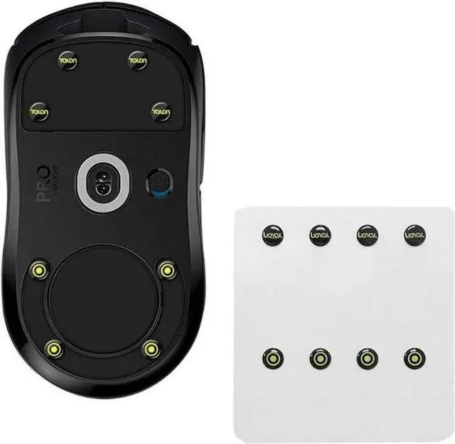 Alt view image 4 of 5 - Universal Dots Glass Mouse Feet Pad Mouse Skates Anti-Slip Mouse Glides Sticker for Gaming Mouse