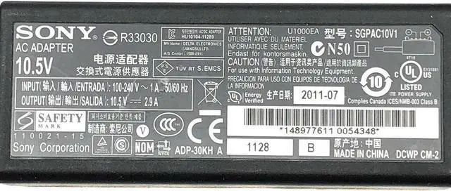 Alt view image 3 of 4 - NEW Genuine So-ny VAIO VGP-AC19V30 Power Supply Charger AC Adapter W/Cord