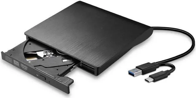 Alt view image 6 of 7 - External CD DVD Drive, Type C USB 3.0 CD DVD RW Reader Burner Portable CD-RW/VCD-RW Player Rewriter High Speed Low Noise Super drive for Laptop, Desktop, Mac OS, Windows 10/8/7/XP/Linux