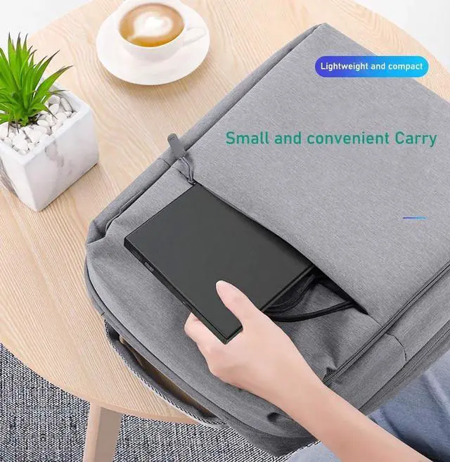 Alt view image 5 of 6 - External CD DVD Drive, USB 2.0 Portable CD/DVD Player for Laptop CD ROM Burner Compatible with Laptop Desktop PC Windows Linux OS Apple Mac Black