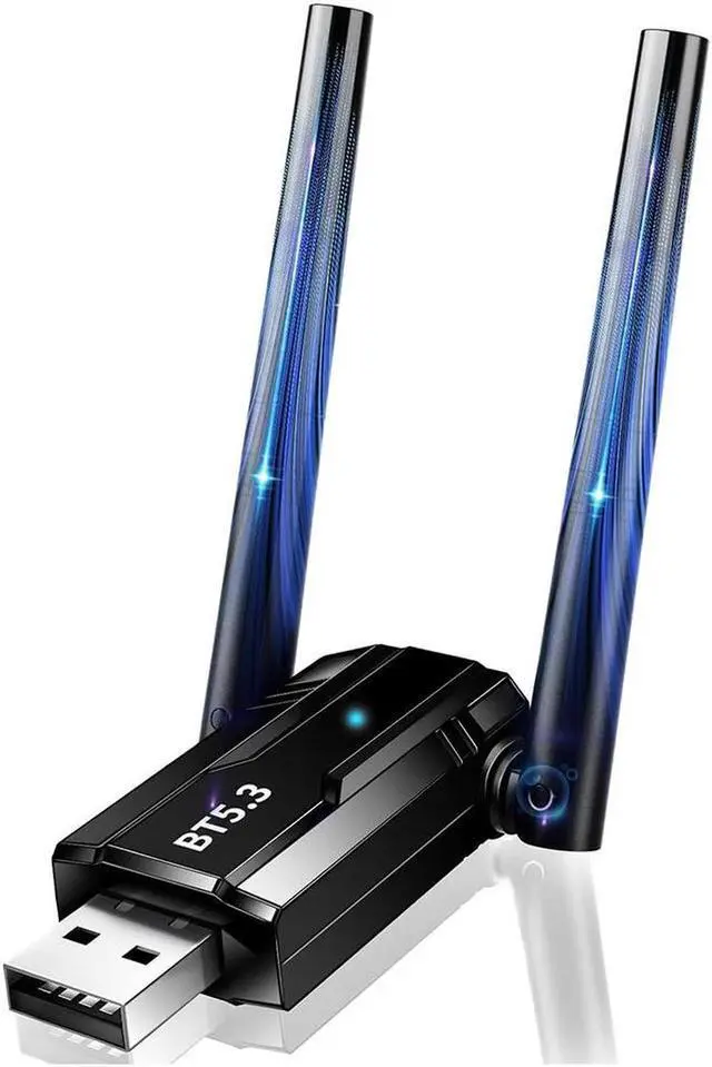 Main image of USB Bluetooth 5.3 Adapter for PC, Long Range Bluetooth Dongle 492FT/150M Wireless Transfer Transmitter Receive, USB Bluetooth Adapter Plug & Play for Desktop Laptop PC with Windows 11/10/8.1/7