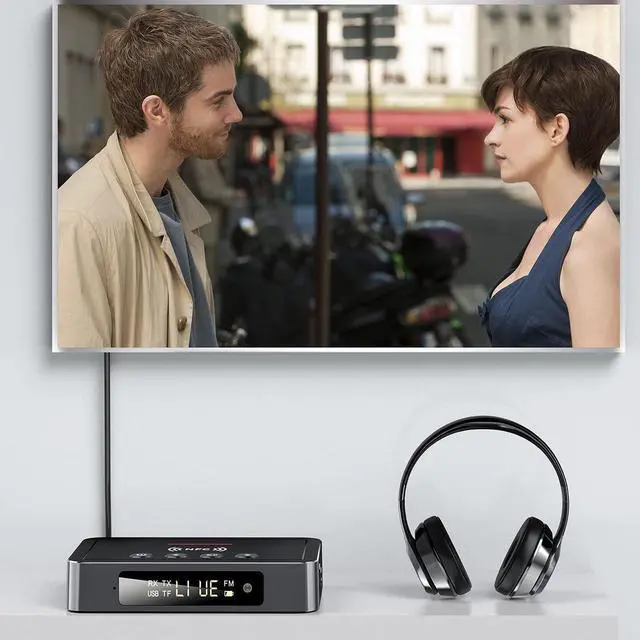 Alt view image 6 of 7 - Bluetooth Transmitter Receiver, NFC-Enabled Audio Adapter 5.0, 3.5mm AUX RCA Adapter Compatible with PC/TV/Tablet/Speaker/Home Car Sound System