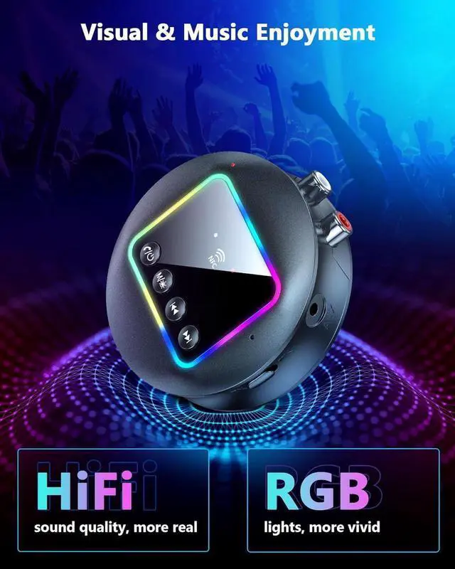 Alt view image 6 of 6 - Wireless Bluetooth 5.4 Adapter - Bluetooth Transmitter & Receiver (TX | RX), Bluetooth Adapter for AUX/RCA/TF/NFC, Plug and Play, Suitable for TV, PC, Audio, Headphones, Projectors, Amplifiers