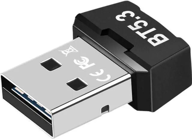Main image of USB Bluetooth 5.3 Adapter for PC, Mini 5.3 Bluetooth EDR Dongle Receiver Transmitter Plug and Play Support Windows 11/10/8.1/8 for Desktop, Laptop, Bluetooth Headsets, Speakers, Keyboard, Mouse