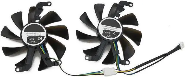 Alt view image 3 of 4 - Aomoproing 2pcs/Set 85MM GPU VGA Cooler TH9215S2H-PAA01 Graphics Fan For Palit GeForce RTX 3060 Dual RTX3060 Ti OC Video As Replacement