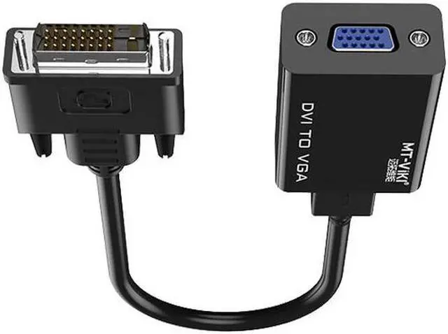 Alt view image 2 of 6 - MT-VIKI DVI (24+1)To VGA Adapter Male-To-Female Cable Computer Host Graphics Card Connected To Projector Monitor VGA Converter