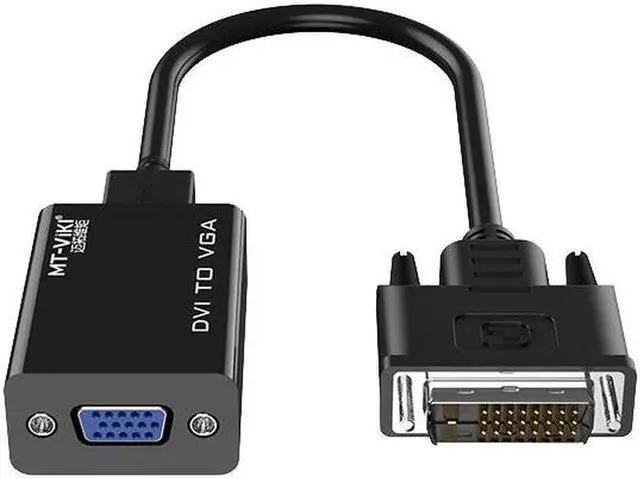Alt view image 5 of 6 - MT-VIKI DVI (24+1)To VGA Adapter Male-To-Female Cable Computer Host Graphics Card Connected To Projector Monitor VGA Converter