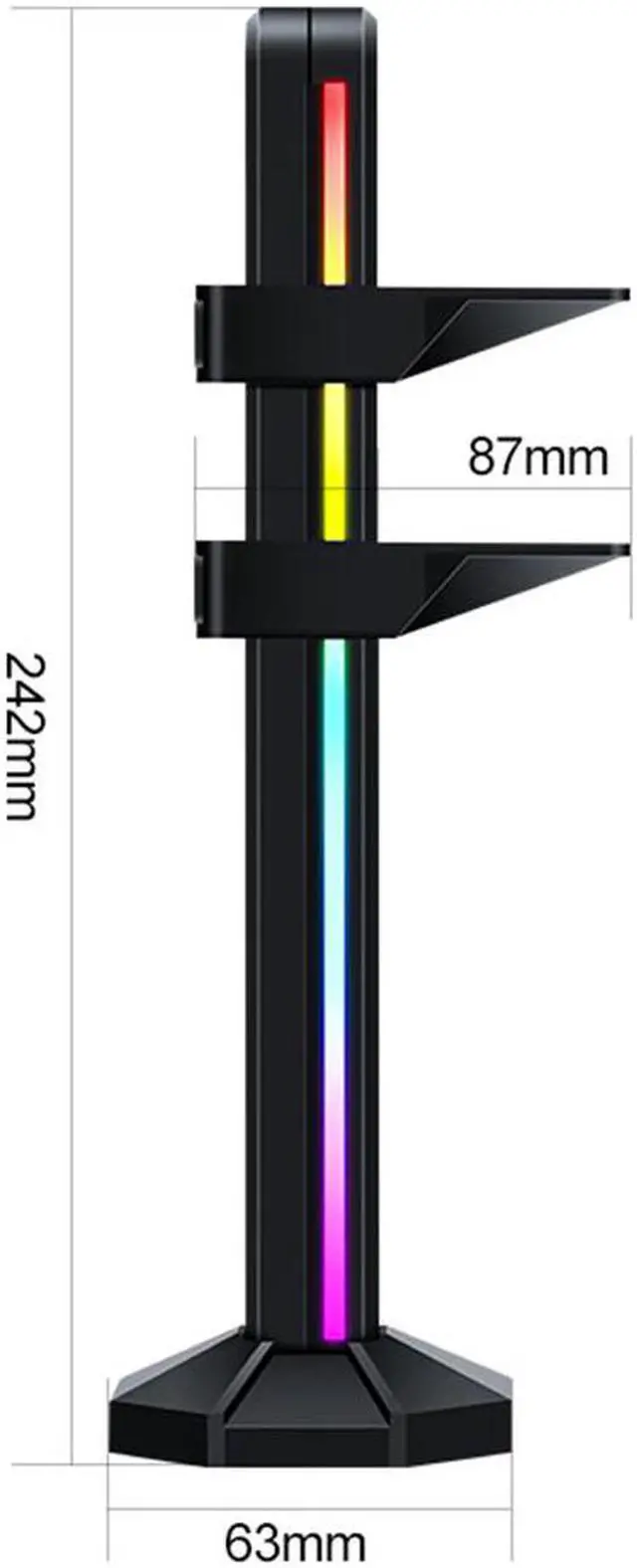 Alt view image 3 of 6 - Graphics Card Stand Frame Holder Bracket Desktop 5V 3Pin ARGB Video Card GPU Brace Support for Chassis Motherboard