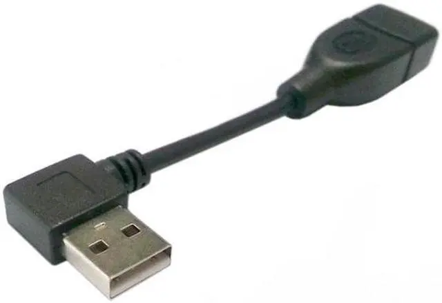 Alt view image 4 of 7 - Aomoproing 480Mbps USB 2.0 Left Angled 90 Degree A Type Male to Female Extension Cable 10cm