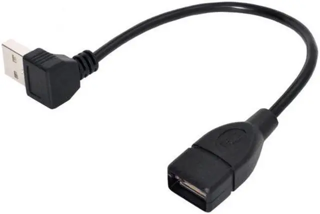Alt view image 3 of 7 - Aomoproing 90 Degree Down Angled type USB 2.0 A Male to USB A Female Cable 20cm