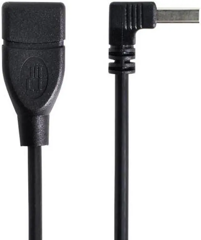 Alt view image 5 of 7 - Aomoproing 90 Degree Down Angled type USB 2.0 A Male to USB A Female Cable 20cm