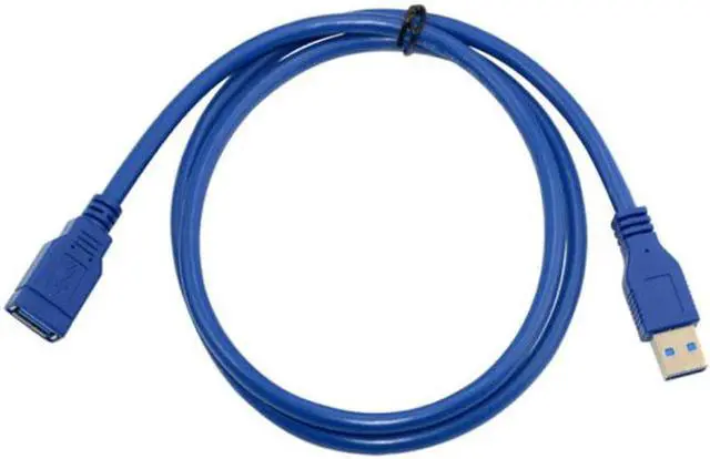 Alt view image 3 of 7 - Aomoproing USB 3.0 Type-A Male to Female Extension 1.0M Cable Blue 100cm