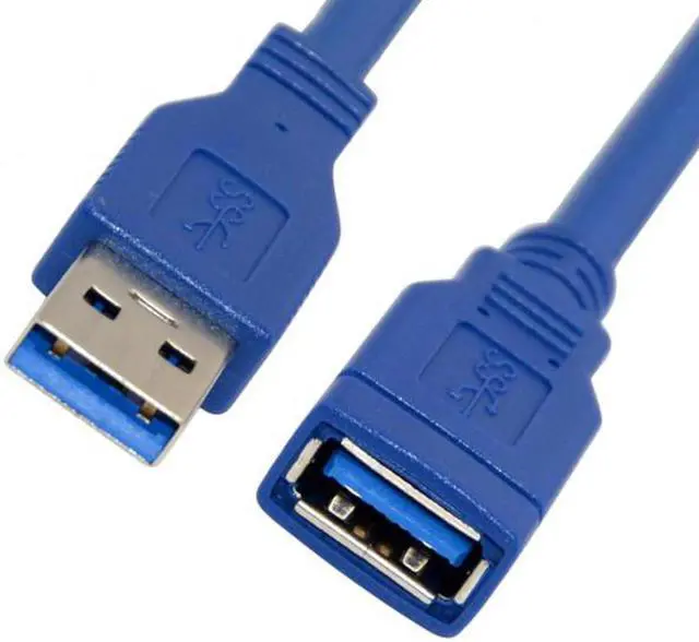 Alt view image 7 of 7 - Aomoproing USB 3.0 Type-A Male to Female Extension 1.0M Cable Blue 100cm