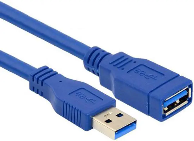 Alt view image 2 of 7 - Aomoproing USB 3.0 Type-A Male to Female Extension 1.0M Cable Blue 100cm
