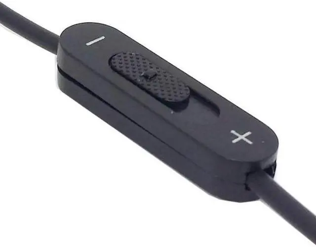 Alt view image 6 of 7 - Aomoproing Black 3.5mm Stereo Male to Double 3.5mm Female Audio Headphone Y Splitter Cable with Volume Switch