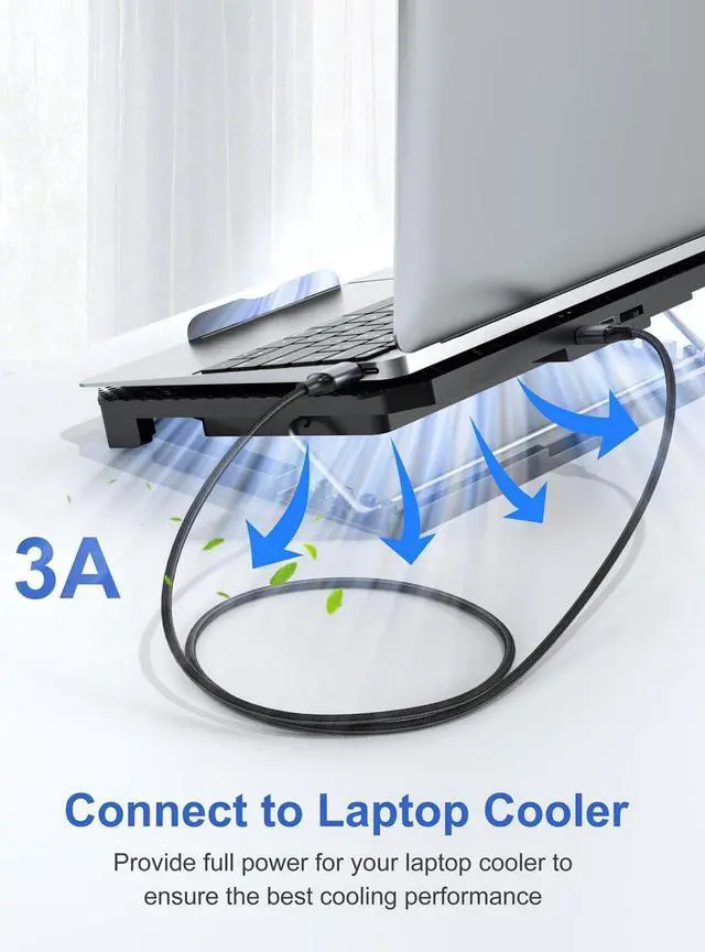 Alt view image 4 of 7 - [2 PACK] USB 3.0 to USB 3.0 Cable 3.3FT/1M, Braided USB 3.0 Cord USB A Male to Male Cable Double Sided USB 3.0 Cable, USB3.0 to USB3.0 Cord Compatible with Hard Drive, Laptop Cooler, and More