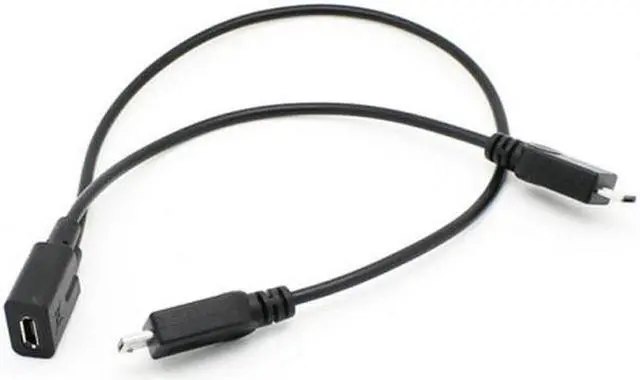 Alt view image 6 of 7 - Aomoproing Micro USB Female to 2 Micro USB Male Splitter extension charge cable for Galaxy S5 i9600 S4 I9500 Note2 N7100 S3 I9300 S2 9100