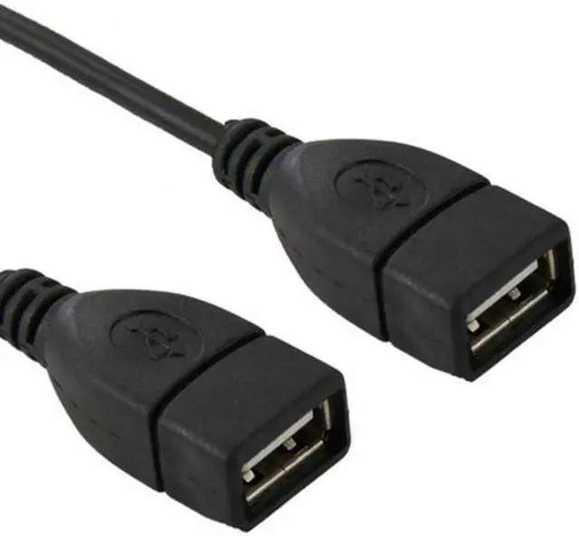 Alt view image 7 of 7 - Aomoproing USB 9Pin 10Pin Motherboard Female Header to Dual USB 2.0 Female Adapter Cable 50cm