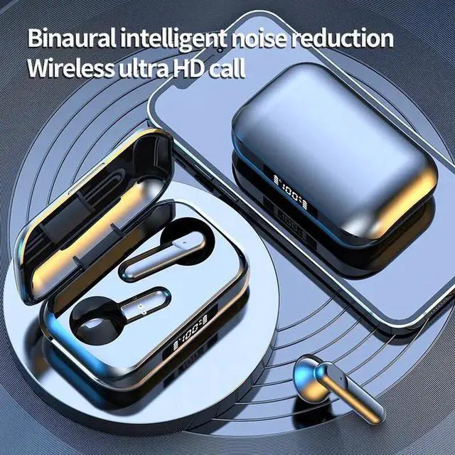 Alt view image 2 of 3 - Wireless Bluetooth Earphone Headphones Outdoor Sport Headset 5.3 With Charging Bin Display Touch Control Earbuds for Music