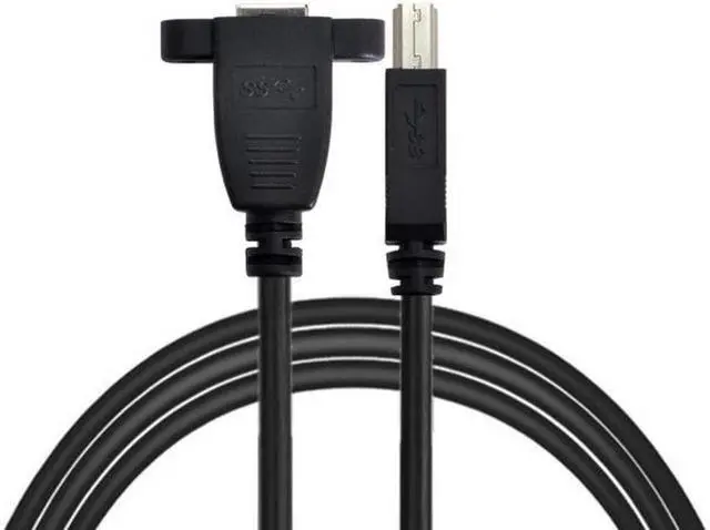 Alt view image 4 of 7 - Aomoproing Super Speed USB 3.0 Back Panel Mount B Female To Male B Type Extension Cable 0.5m