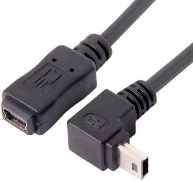 Alt view image 5 of 7 - Aomoproing GPS Mini USB 5P 90D Down Direction Angled Male to 5p Female Extension Cable 0.2M