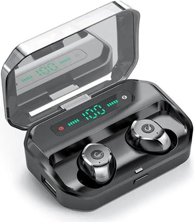 Main image of Ture Wireless Earbuds, Bluetooth 5.0 Headphones, TWS Earphones, Wireless in-Ear Earbuds IPX7 Waterproof Wireless Eardphones with Charging Case,Led Digital Display (Built-in Mic, 3D Stereo)