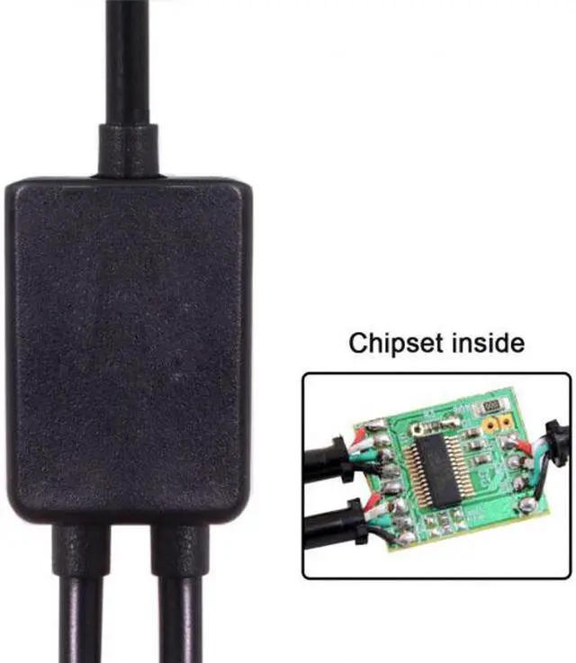 Alt view image 5 of 7 - Aomoproing Micro USB to Dual Ports Micro USB Female Hub Cable For Laptop PCMouseFlash Disk
