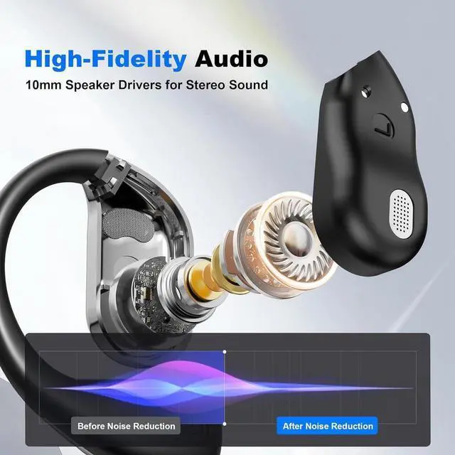 Alt view image 2 of 7 - True Wireless Earbuds for AI Translation Real Time, Bluetooth 5.4 Headphones 3-in-1 Translator Earbud with 144-Languages & Accents, HD Stereo Sound, in Ear Headphones for Travel Sport Workout