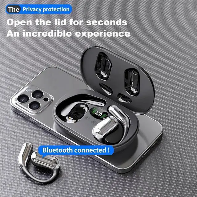 Alt view image 4 of 7 - True Wireless Earbuds for AI Translation Real Time, Bluetooth 5.4 Headphones 3-in-1 Translator Earbud with 144-Languages & Accents, HD Stereo Sound, in Ear Headphones for Travel Sport Workout