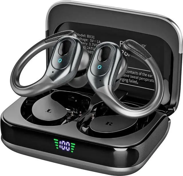 Main image of True Wireless Earbuds, 75H Playtime Bluetooth 5.3 Headphones, IP7 Waterproof Bluetooth Headset for Sports, Running, Bluetooth Wireless in Ear Earphones for iOS/Android Cellphones