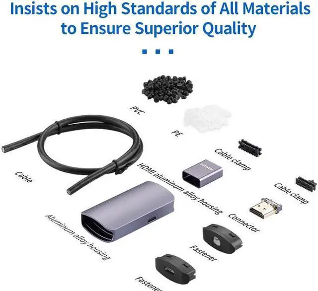 Alt view image 5 of 7 - Premium 4K 60Hz HDMI Male to USB-C Female Adapter Type C USB 3.1 Monitor Input to HDMI-Output Laptop Converters USB C