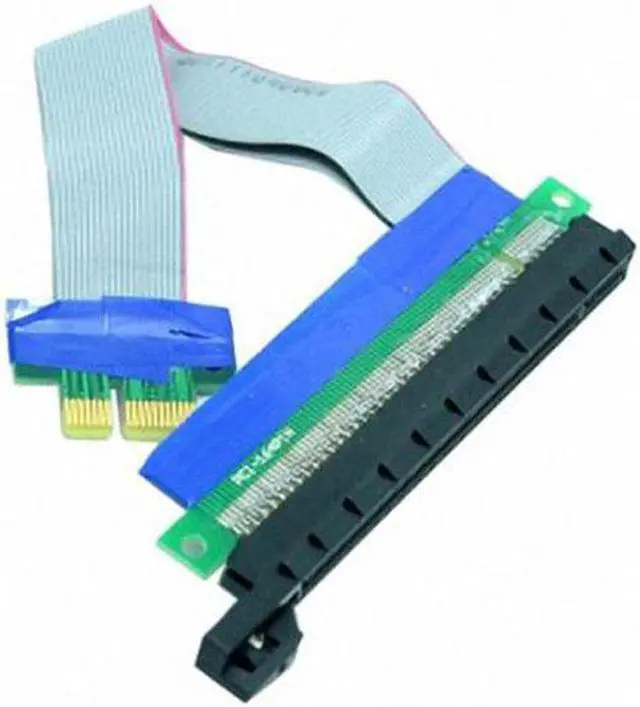 Main image of Aomoproing  PCI-E Express 1x to 16x Extension Flex Cable Extender Converter Riser Card Adapter 20cm