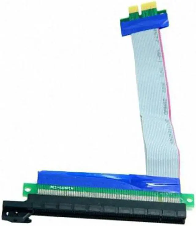 Alt view image 3 of 7 - Aomoproing  PCI-E Express 1x to 16x Extension Flex Cable Extender Converter Riser Card Adapter 20cm