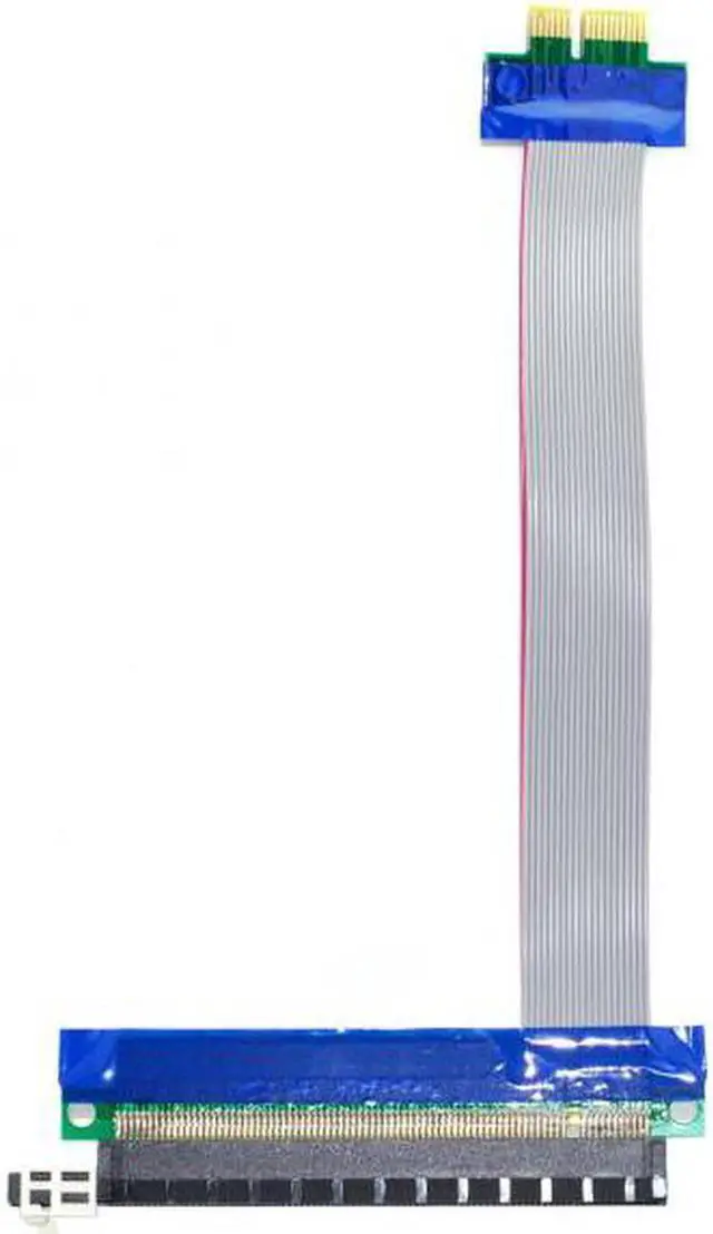 Alt view image 7 of 7 - Aomoproing  PCI-E Express 1x to 16x Extension Flex Cable Extender Converter Riser Card Adapter 20cm