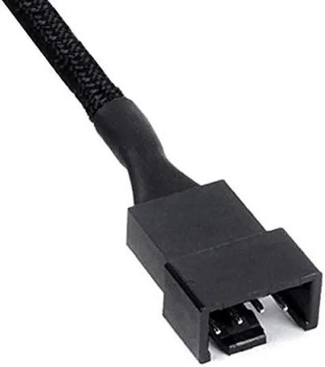 Alt view image 3 of 7 - 2 Pack 4Pin PWM Fan Splitter Cable Sleeved Braided Adapter Computer PC Fan Power Extension Cable 1 to 3 Converter for Computer ATX Case 4Pin3Pin Cooling Fan Cable 106 1 to 3