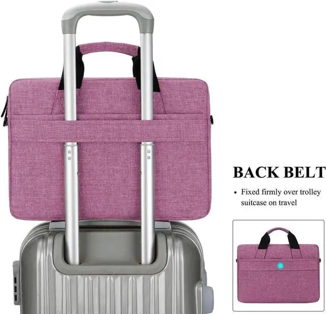 Alt view image 7 of 7 - 13"Laptop Shoulder Bag Messenger Bag for Macbook Air PRO Retina Laptop / Notebook / MacBook / Ultrabook / Chromebook Computers,(13-13.3 Inch,Purple)