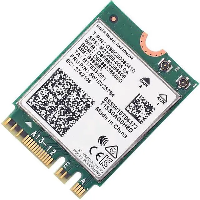 Alt view image 3 of 7 - M.2 Desktop Kit Intel AX210 Dual Band wifi Card Wi-Fi 6E AX210NGW M.2 Wifi Bluetooth 5.2 card Wireless Network 802.11ax Adapter for Windows 10