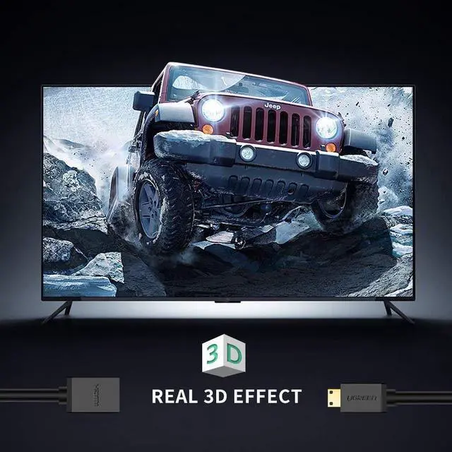 Alt view image 6 of 7 - Mini HDMI Male to HDMI Female Adapter Cable Convertor 1080P 4K