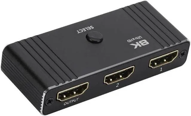 Alt view image 4 of 6 - 8K HDMI Switch 8k60hz 4K@120Hz Switcher 2 in 1 Out Bi-Direction Switch 1080p@240Hz Display Adapter Splitter Converter 1 in 2 Out
