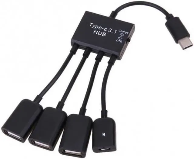 Alt view image 4 of 7 - Aomoproing  Micro USB Host OTG 3 Port Hub Adapter Cable with Power for Galaxy S5 i9600 Note3 N9000 Cell PhoneTablet