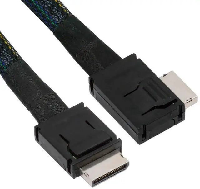 Main image of Aomoproing Left Angled 90 Degree OcuLink PCIe 4.0 PCI-Express  Data Active Cable for eGPU SSD 50cm