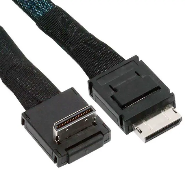 Main image of Aomoproing Down Angled 90 Degree OcuLink PCIe 4.0 PCI-Express Data Active Cable for eGPU SSD 80cm
