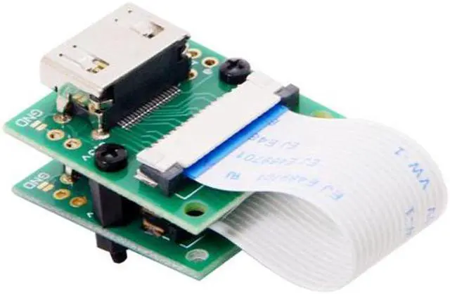 Alt view image 4 of 7 - Aomoproing Raspberry PI Camera Module to HDMI Type A Male HDTV FPC Flat Cable 5cm fit for PES001