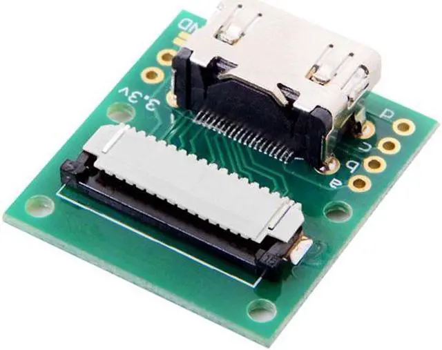 Alt view image 2 of 7 - Aomoproing Raspberry PI Camera Module to HDMI Type A Male HDTV FPC Flat Cable 5cm fit for PES001