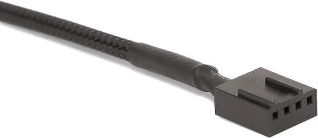 Alt view image 5 of 5 - Fan Extension Cable - 10.5 inch PC Fan Extension Cable Compatible with ATX Case 3 Pin & 4 Pin Cooling Fans. Durable, Black Nylon Braided Case Fan Extension Cable (5 Pack)