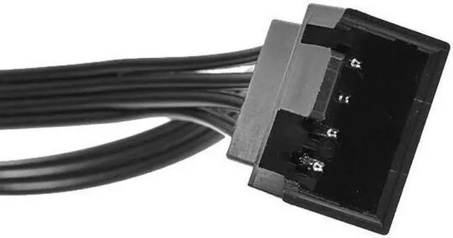 Alt view image 4 of 7 - 1 to 4 Case Fan Splitter Cable, PWM Cable Splitter Duplicator, Temperature Control Case Fan Power Duplicator Converter for 3Pin/4 Pin Case Fan Light Bar Chassis Decoration