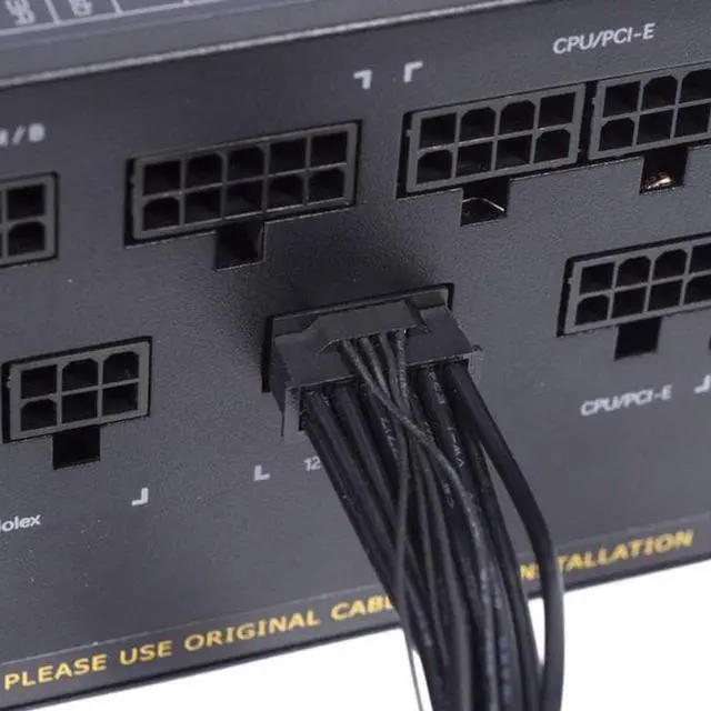 Alt view image 7 of 7 - Aomoproing 12VHPWR ATX3.0 PCI-E 5.0 Power Modular Cable 16Pin to 16Pin for 3080 3090TI PSU 12+4Pin Graphics Card